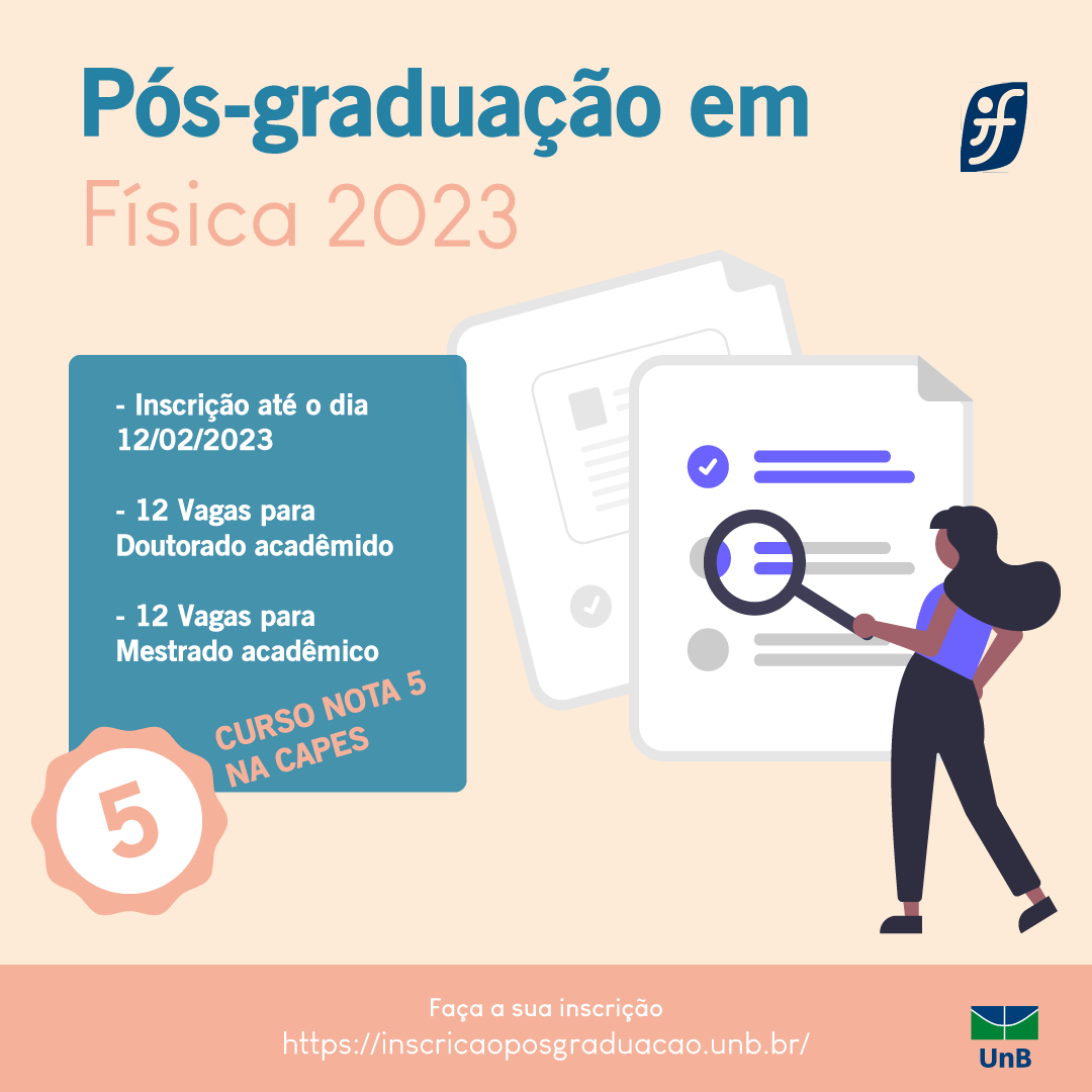 Abertas as inscrições da Pós-graduação em Física do IF – IF